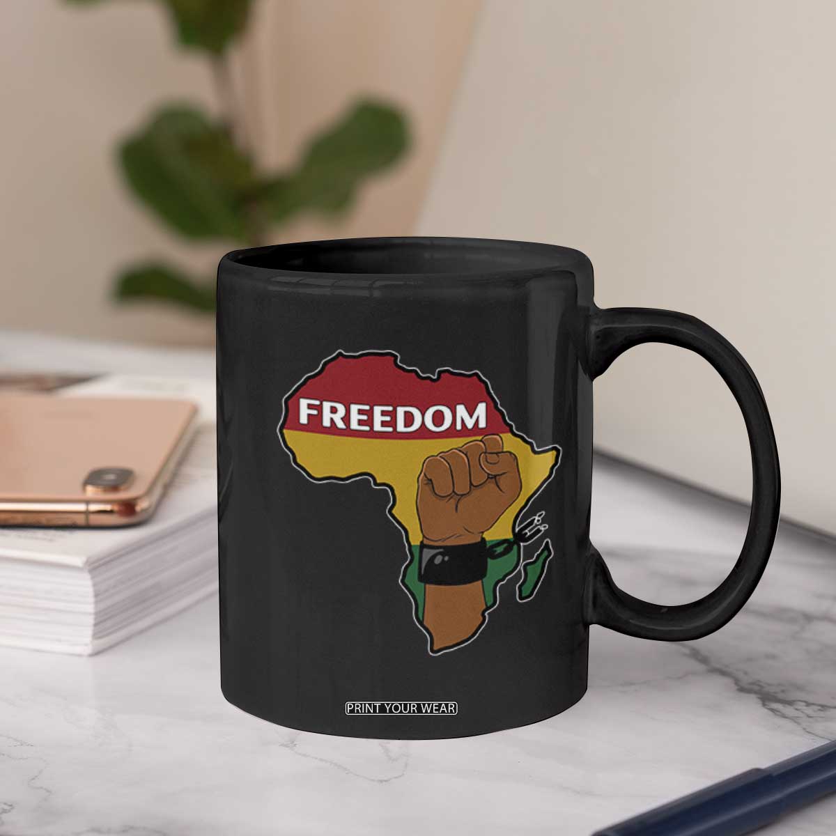 Africa Freedom Liberation Black Power Coffee Mug TS14 Print Your Wear