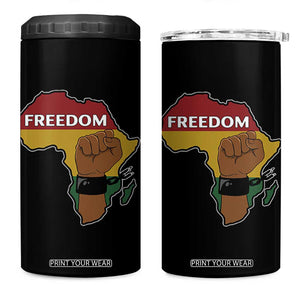 Africa Freedom Liberation Black Power 4 in 1 Can Cooler Tumbler TS14 One Size: 16 oz Black Print Your Wear