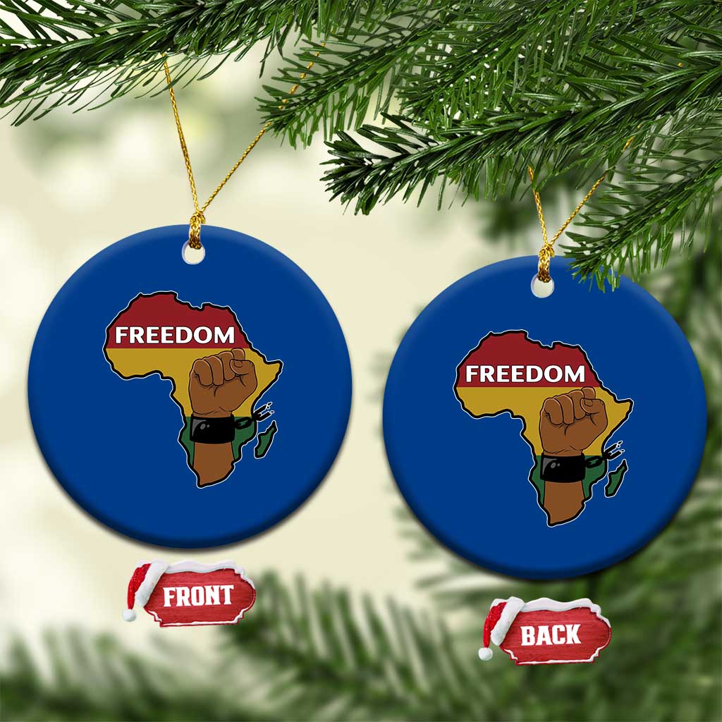 Africa Freedom Liberation Black Power Ceramic Ornament TS14 1pc Blue Print Your Wear