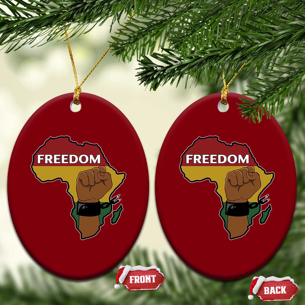 Africa Freedom Liberation Black Power Ceramic Ornament TS14 Print Your Wear