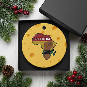 Africa Freedom Liberation Black Power Ceramic Ornament TS14 1pc Yellow Cheese Print Your Wear