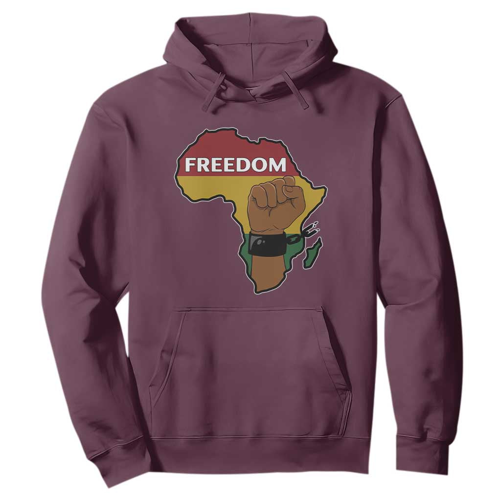 Africa Freedom Liberation Black Power Hoodie TS14 Maroon Print Your Wear