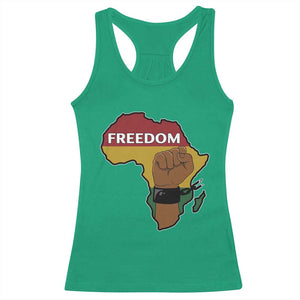 Africa Freedom Liberation Black Power Racerback Tank Top TS14 Irish Green Print Your Wear