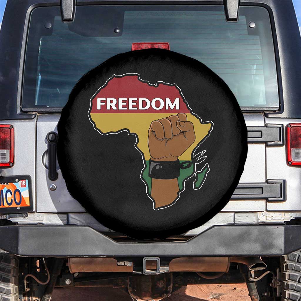 Africa Freedom Liberation Black Power Spare Tire Cover TS14 No hole Black Print Your Wear