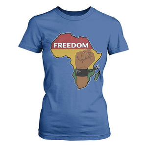 Africa Freedom Liberation Black Power T Shirt For Women TS14 Royal Blue Print Your Wear