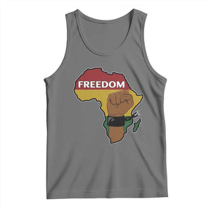 Africa Freedom Liberation Black Power Tank Top TS14 Black Heather Print Your Wear