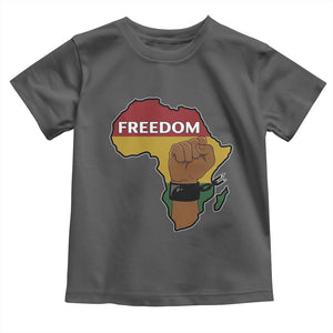 Africa Freedom Liberation Black Power Toddler T Shirt TS14 Dark Heather Print Your Wear