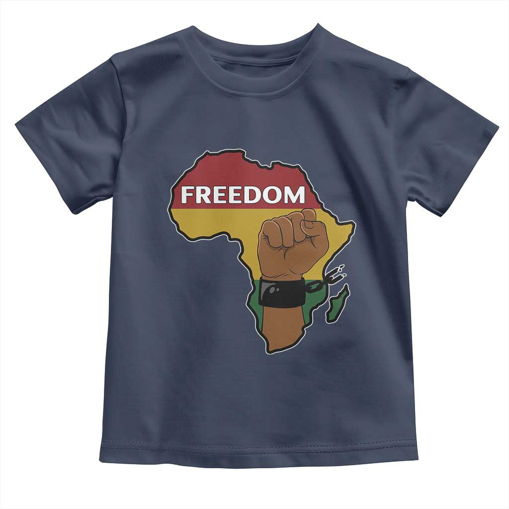 Africa Freedom Liberation Black Power Toddler T Shirt TS14 Navy Print Your Wear