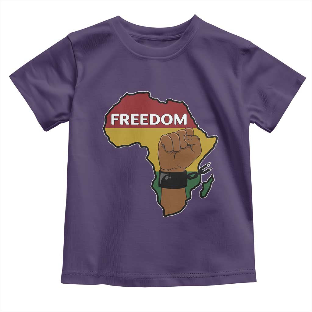 Africa Freedom Liberation Black Power Toddler T Shirt TS14 Purple Print Your Wear