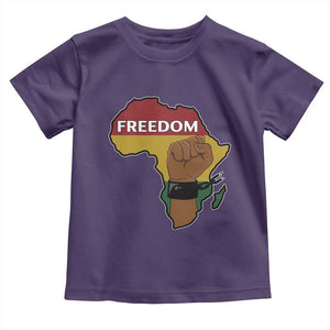 Africa Freedom Liberation Black Power Toddler T Shirt TS14 Purple Print Your Wear