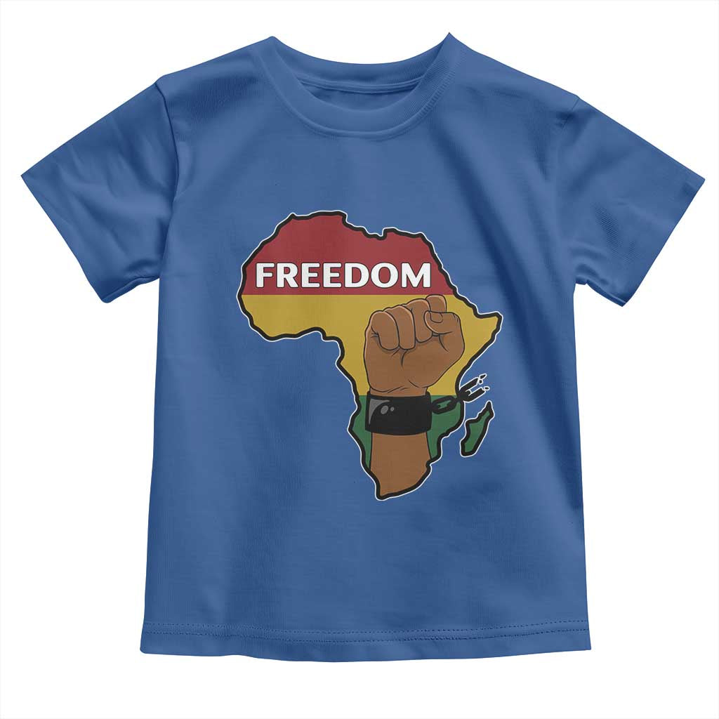 Africa Freedom Liberation Black Power Toddler T Shirt TS14 Royal Blue Print Your Wear
