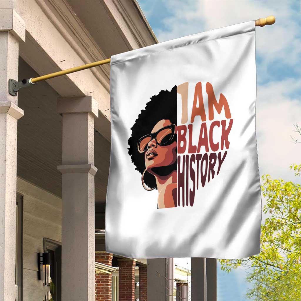 I Am Black History Garden Flag African American Pride TS14 Print Your Wear