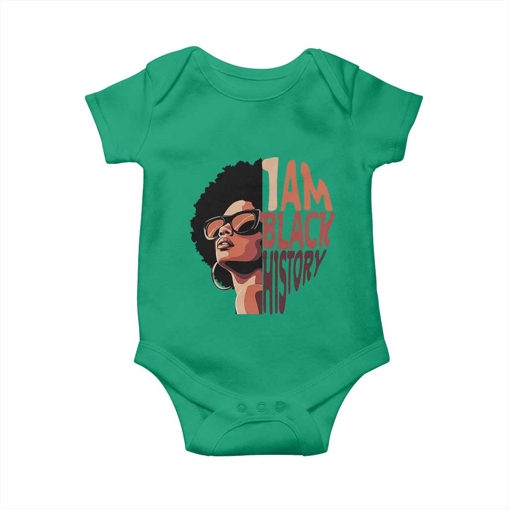 I Am Black History Baby Onesie African American Pride TS14 Irish Green Print Your Wear