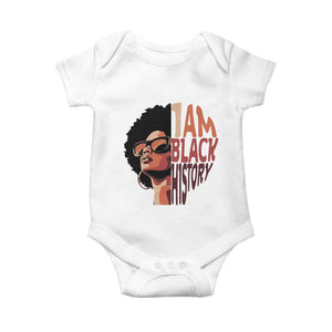 I Am Black History Baby Onesie African American Pride TS14 White Print Your Wear