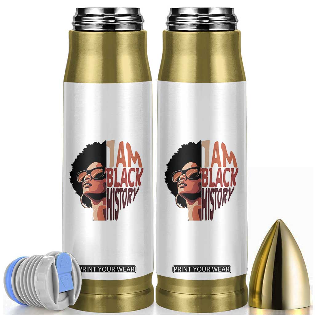 I Am Black History Bullet Tumbler African American Pride TS14 White Print Your Wear