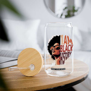I Am Black History Glass Can African American Pride TS14 Print Your Wear
