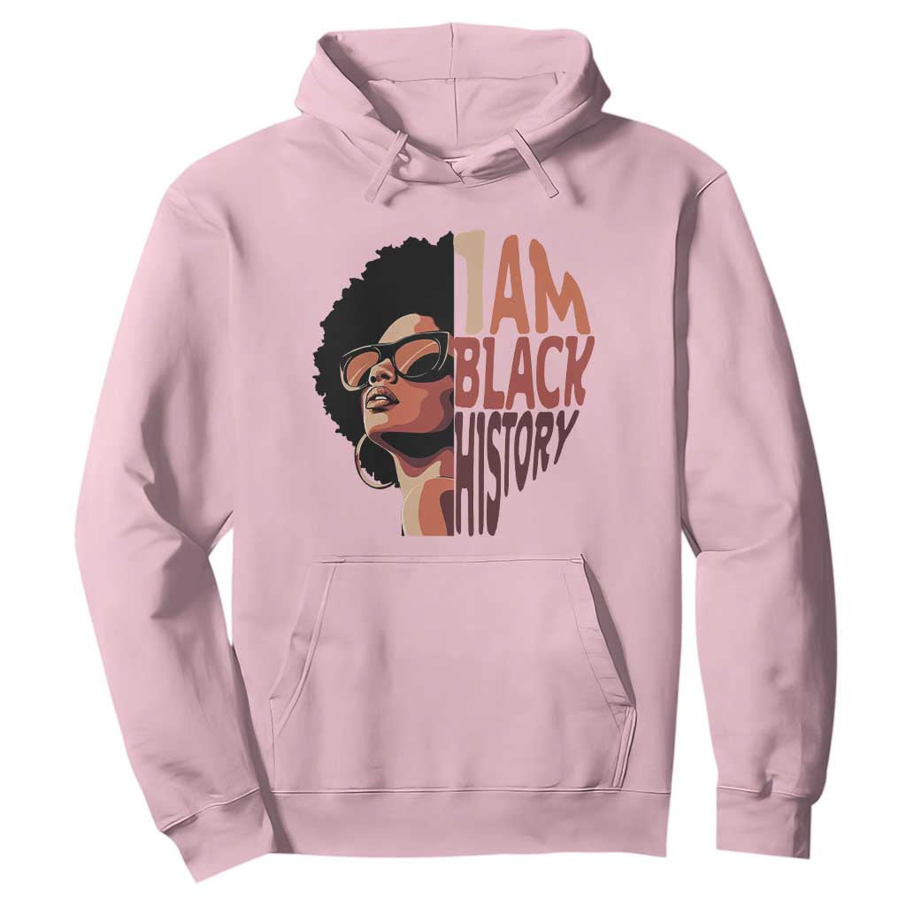 I Am Black History Hoodie African American Pride TS14 Light Pink Print Your Wear