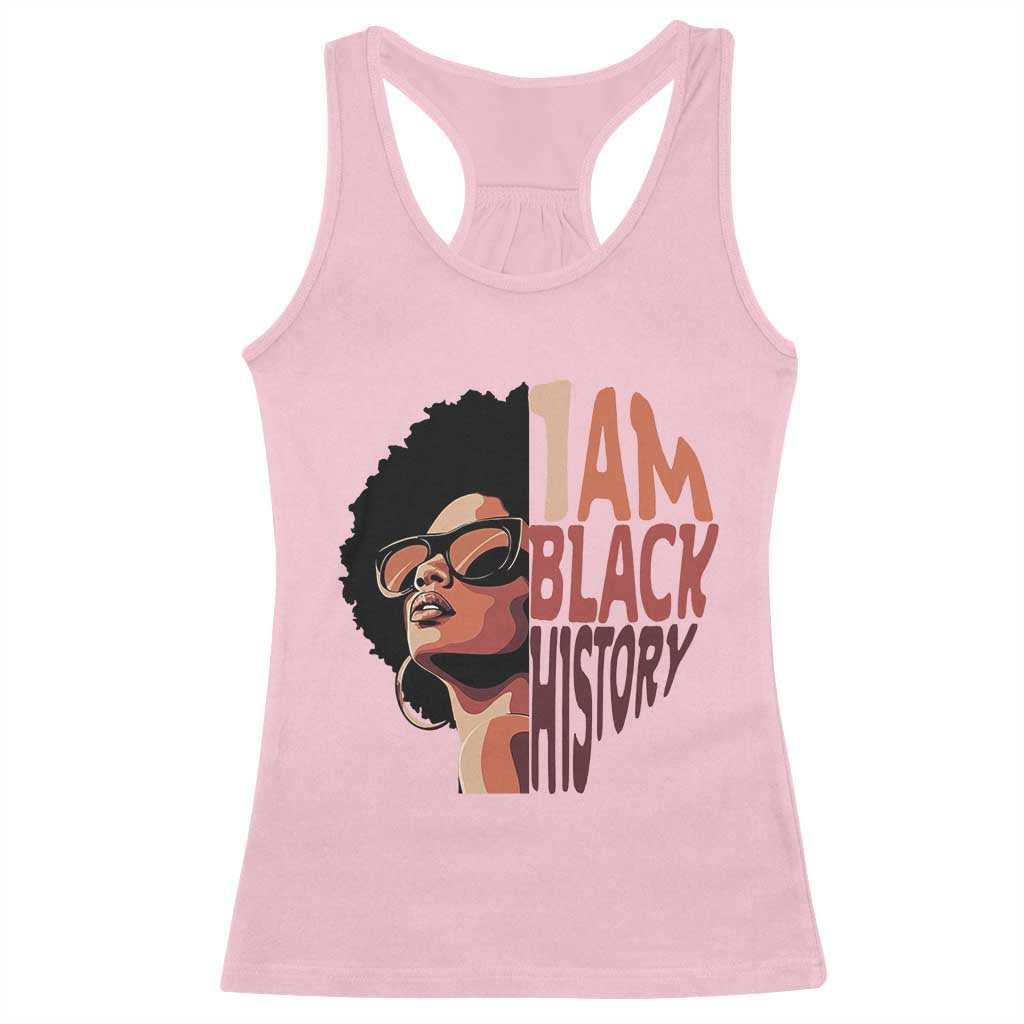 I Am Black History Racerback Tank Top African American Pride TS14 Light Pink Print Your Wear