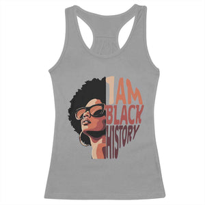 I Am Black History Racerback Tank Top African American Pride TS14 Sport Gray Print Your Wear