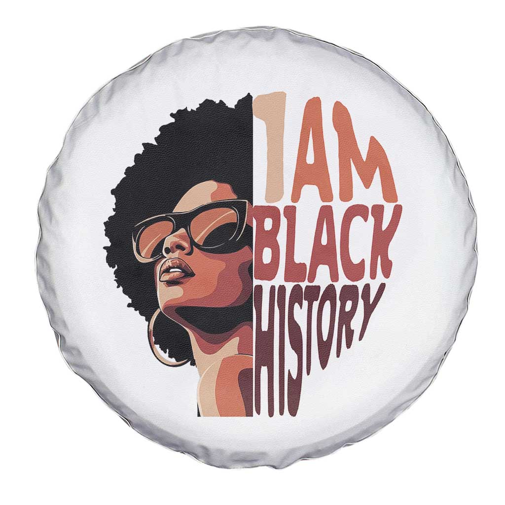 I Am Black History Spare Tire Cover African American Pride TS14 Print Your Wear