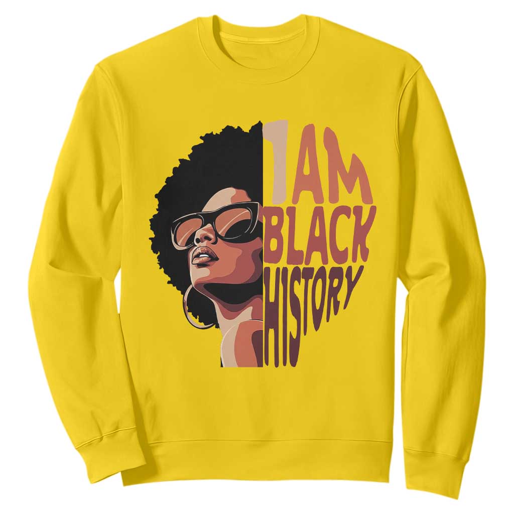 I Am Black History Sweatshirt African American Pride TS14 Daisy Print Your Wear