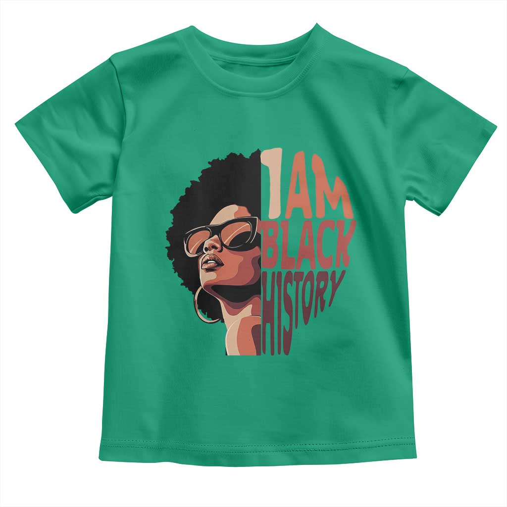 I Am Black History Toddler T Shirt African American Pride TS14 Irish Green Print Your Wear