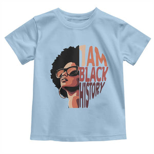 I Am Black History Toddler T Shirt African American Pride TS14 Light Blue Print Your Wear