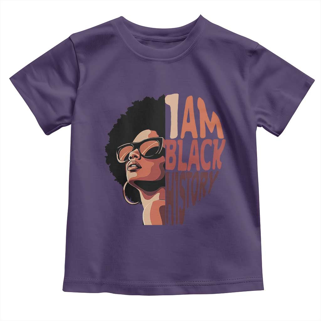 I Am Black History Toddler T Shirt African American Pride TS14 Purple Print Your Wear