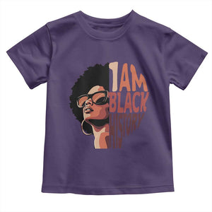 I Am Black History Toddler T Shirt African American Pride TS14 Purple Print Your Wear