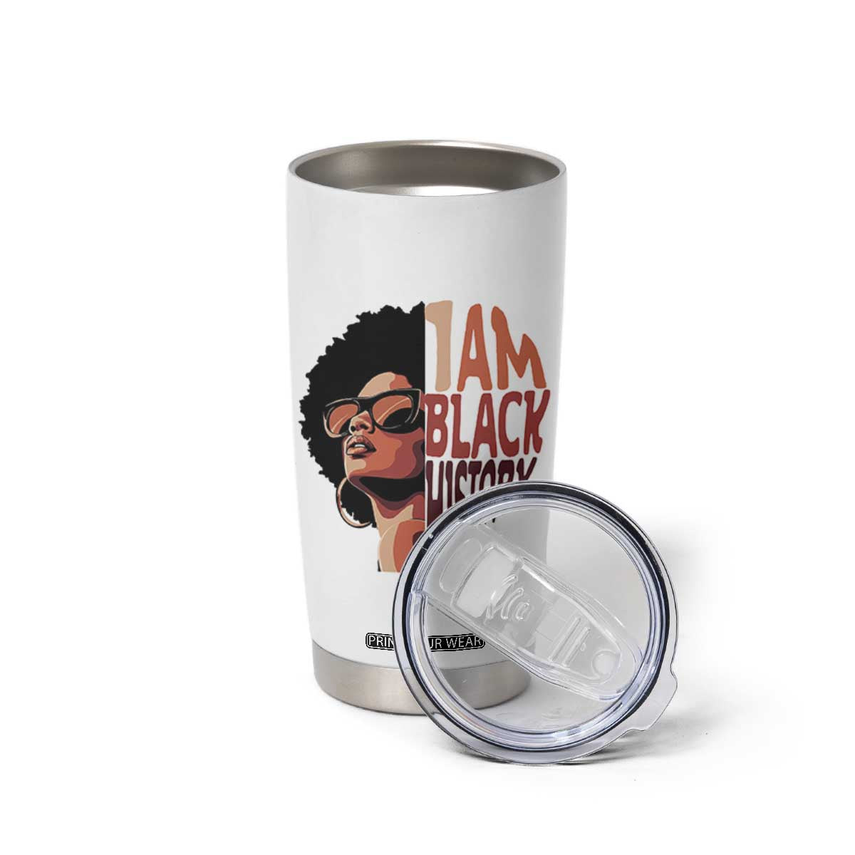 I Am Black History Tumbler Cup African American Pride TS14 Print Your Wear