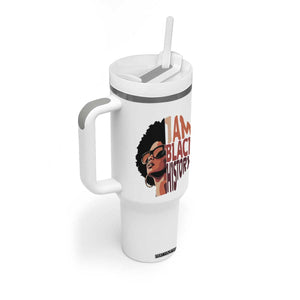 I Am Black History Tumbler With Handle African American Pride TS14 Print Your Wear