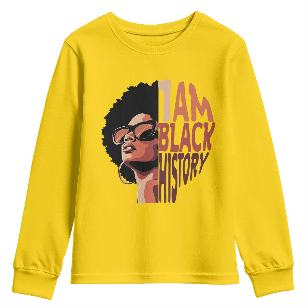 I Am Black History Youth Sweatshirt African American Pride TS14 Daisy Print Your Wear