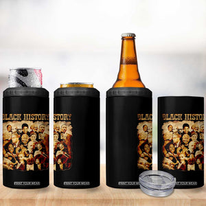 Black History Month 4 in 1 Can Cooler Tumbler African American Pride TS14 Print Your Wear