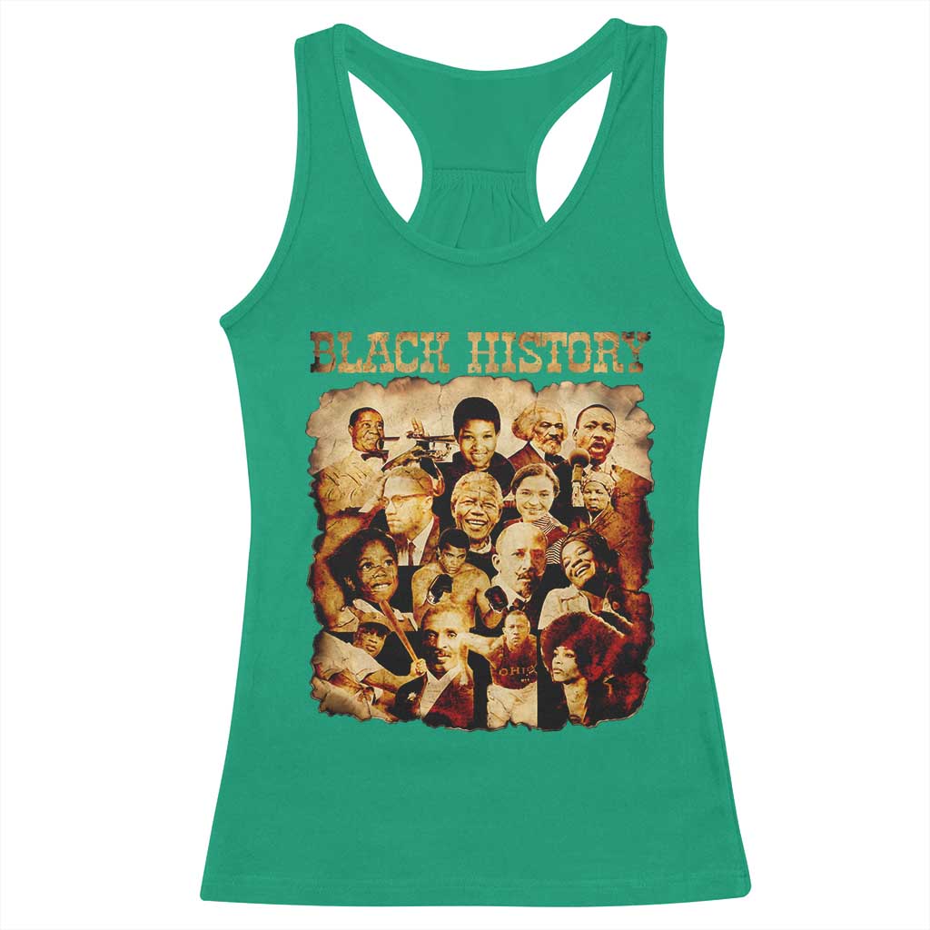 Black History Month Racerback Tank Top African American Pride TS14 Irish Green Print Your Wear