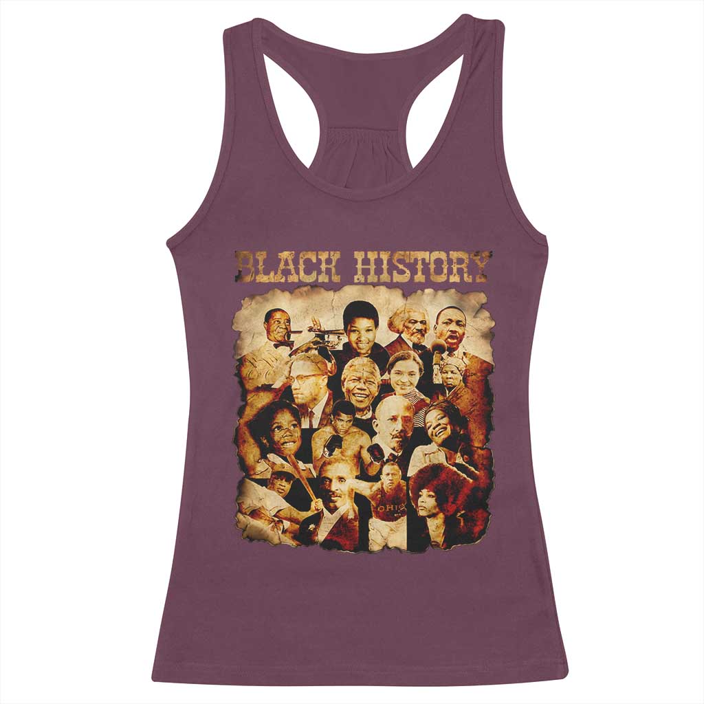 Black History Month Racerback Tank Top African American Pride TS14 Maroon Print Your Wear