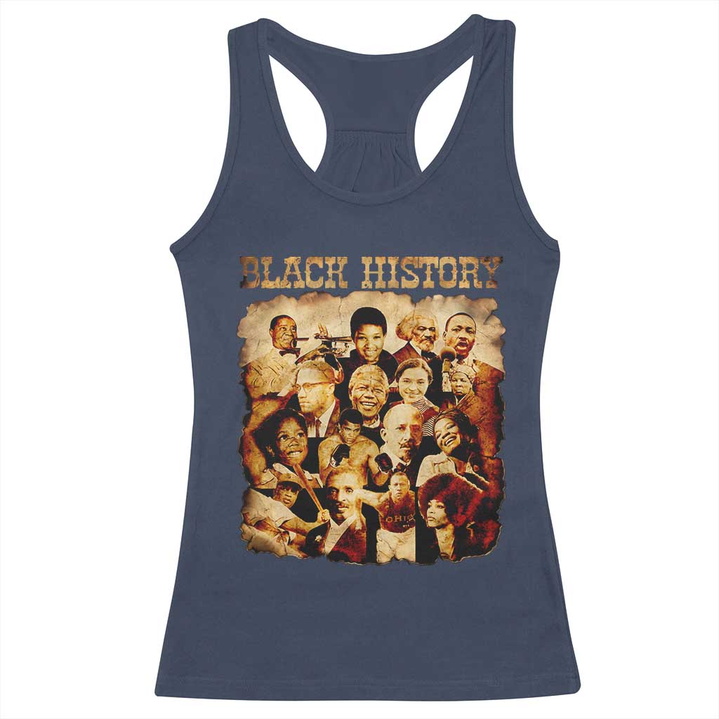 Black History Month Racerback Tank Top African American Pride TS14 Navy Print Your Wear