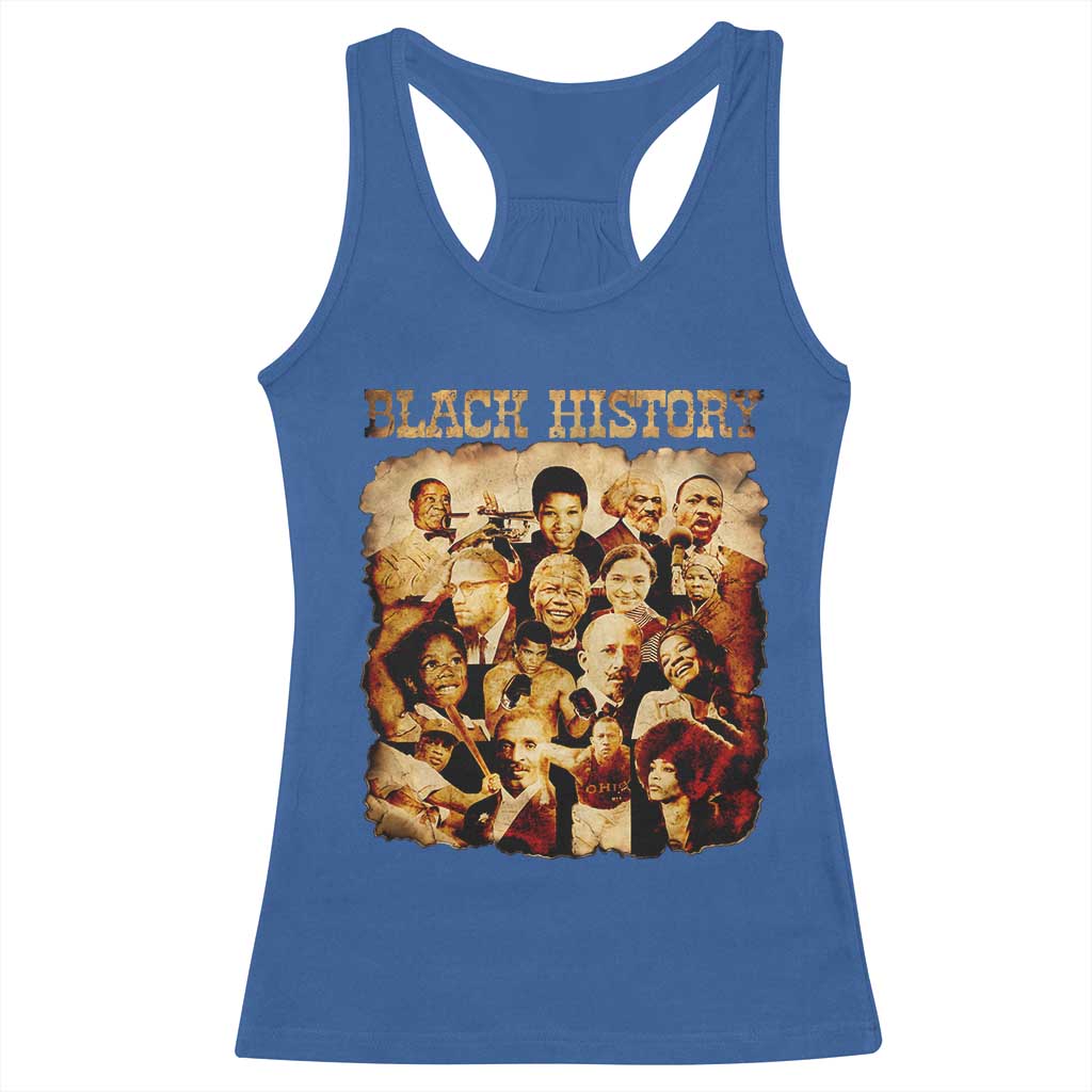 Black History Month Racerback Tank Top African American Pride TS14 Royal Blue Print Your Wear