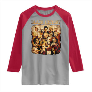 Black History Month Raglan Shirt African American Pride TS14 Sport Gray Red Print Your Wear