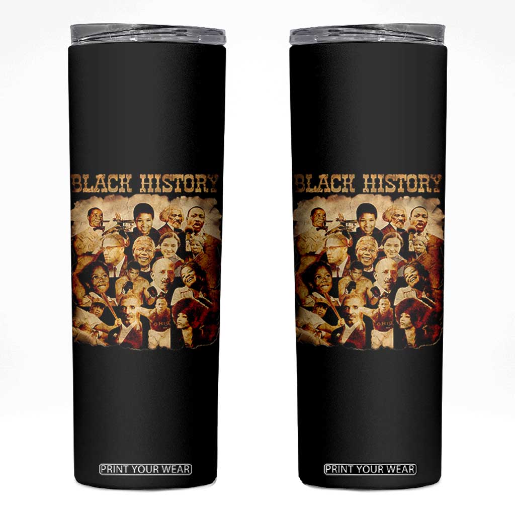 Black History Month Skinny Tumbler African American Pride TS14 Black Print Your Wear