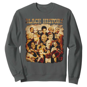 Black History Month Sweatshirt African American Pride TS14 Dark Heather Print Your Wear