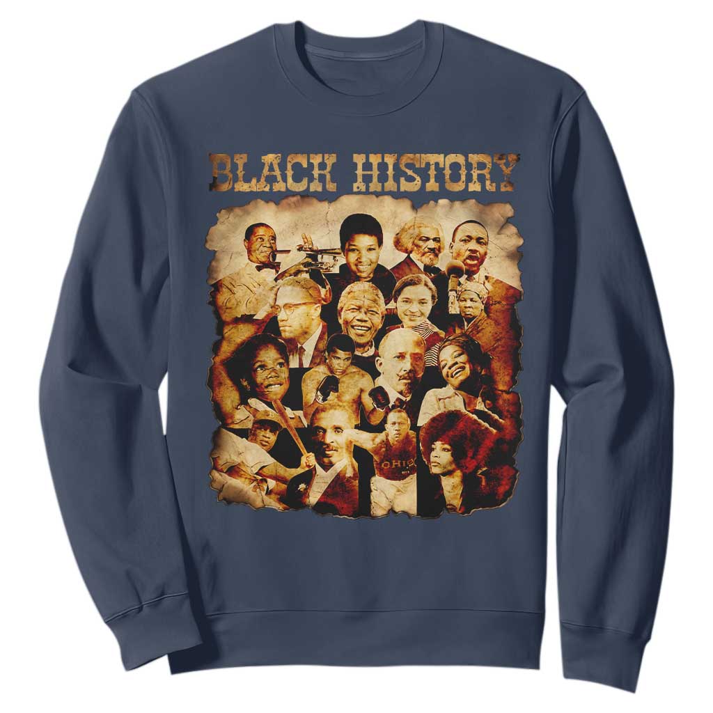 Black History Month Sweatshirt African American Pride TS14 Navy Print Your Wear