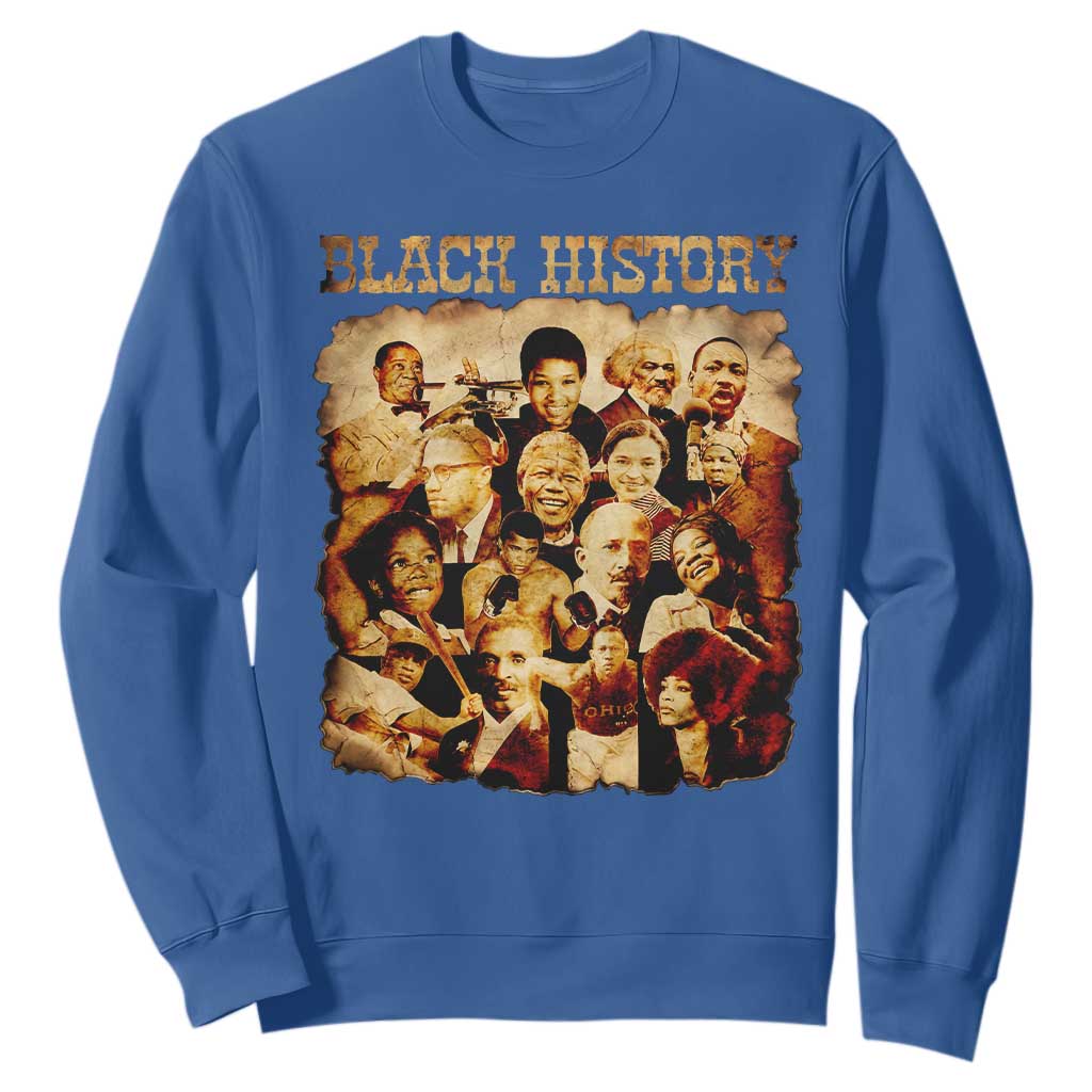 Black History Month Sweatshirt African American Pride TS14 Royal Blue Print Your Wear