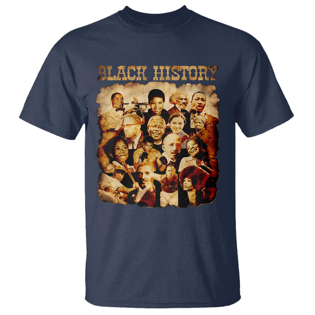 Black History Month T Shirt African American Pride TS14 Navy Print Your Wear