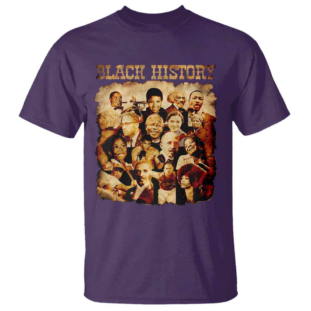 Black History Month T Shirt African American Pride TS14 Purple Print Your Wear
