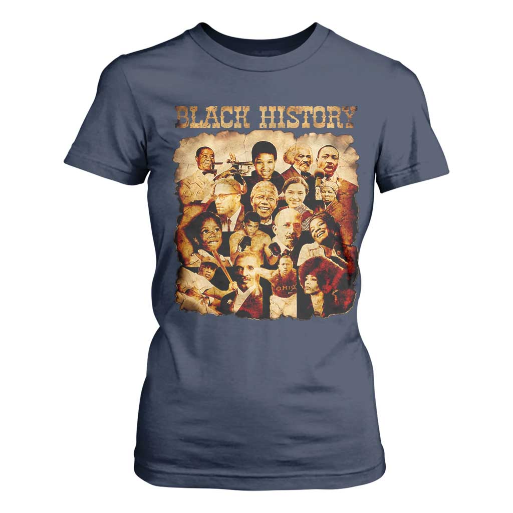 Black History Month T Shirt For Women African American Pride TS14 Navy Print Your Wear