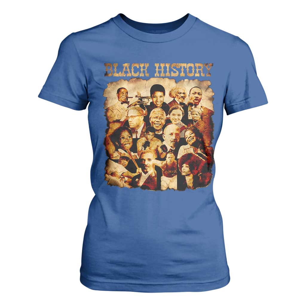 Black History Month T Shirt For Women African American Pride TS14 Royal Blue Print Your Wear