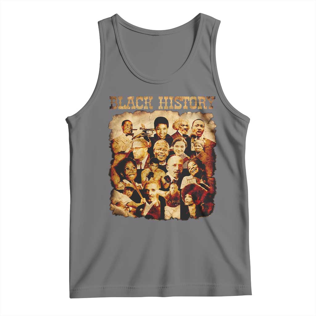 Black History Month Tank Top African American Pride TS14 Black Heather Print Your Wear