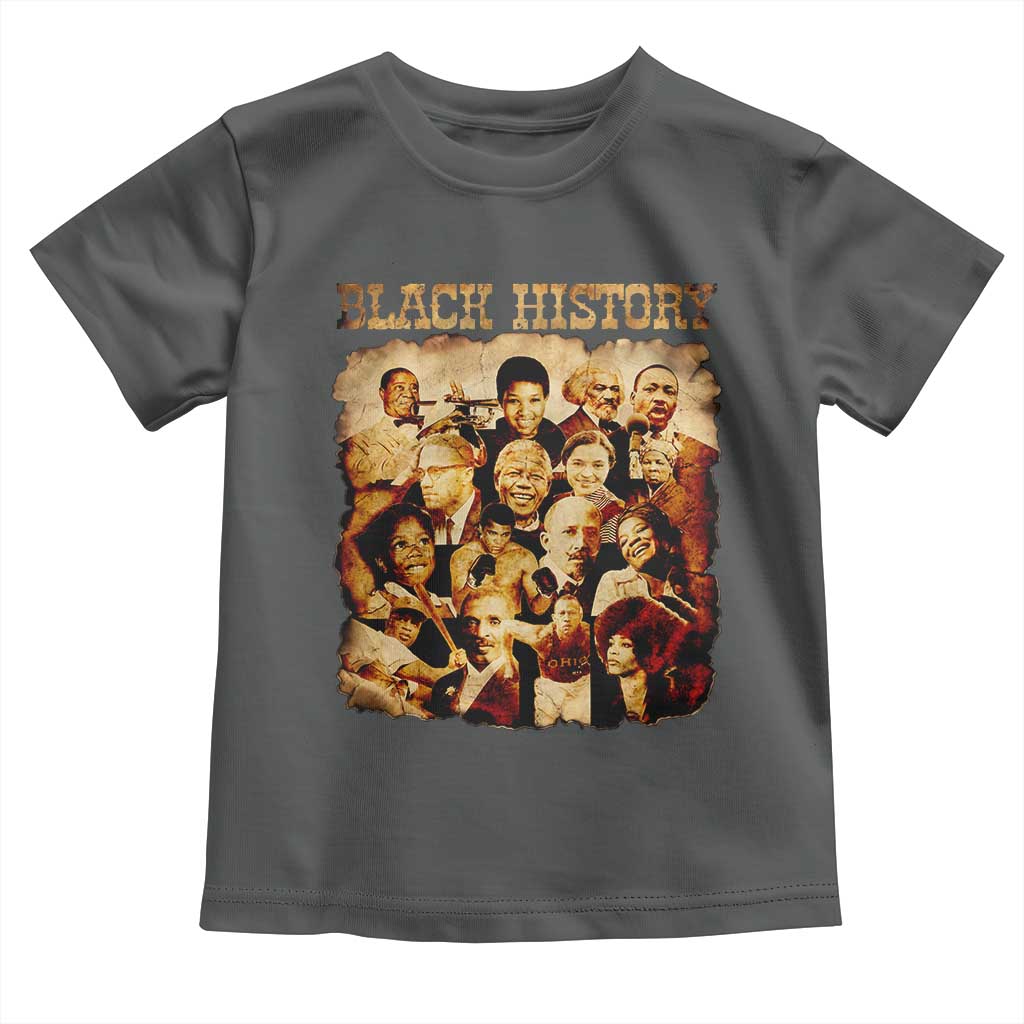 Black History Month Toddler T Shirt African American Pride TS14 Dark Heather Print Your Wear