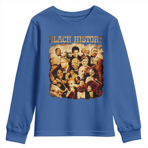 Black History Month Youth Sweatshirt African American Pride TS14 Royal Blue Print Your Wear