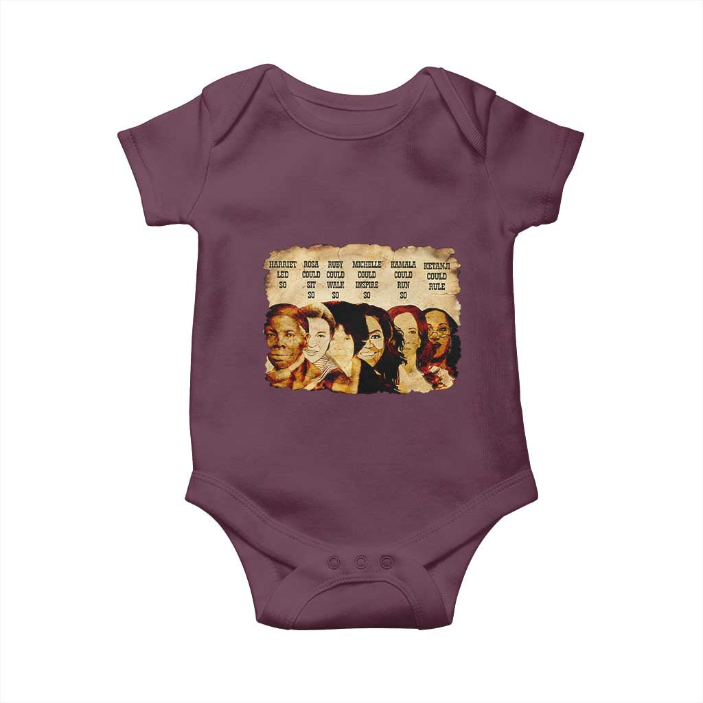 Black History Month Baby Onesie African American Women Pride TS14 Maroon Print Your Wear